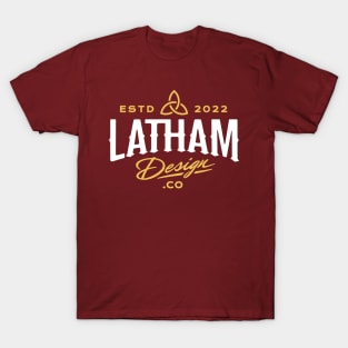 Latham Design Co. – Standard White/Gold T-Shirt